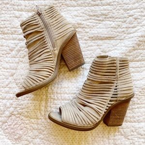 Suede + leather booties